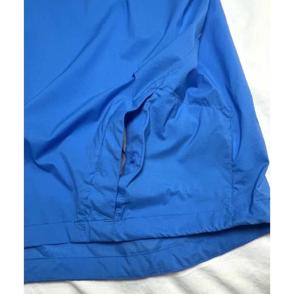 Nike Windbreaker Jacket Men's Large L Blue Lightweight Running Active Reflective - Picture 7 of 12